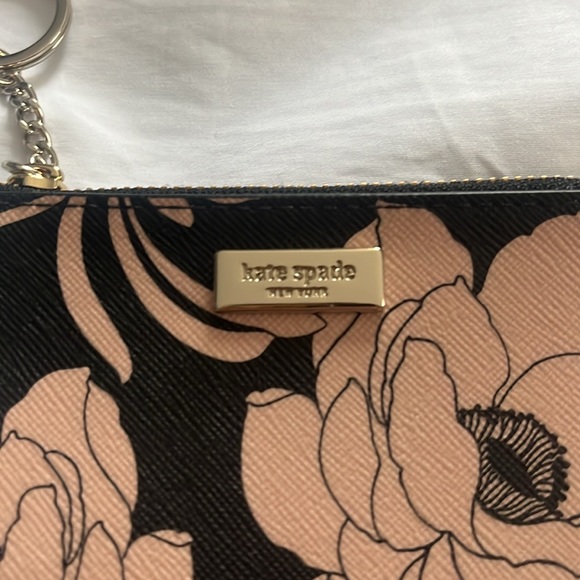 Kate Spade Keychain Wallet Pink & Black - Picture 2 of 5